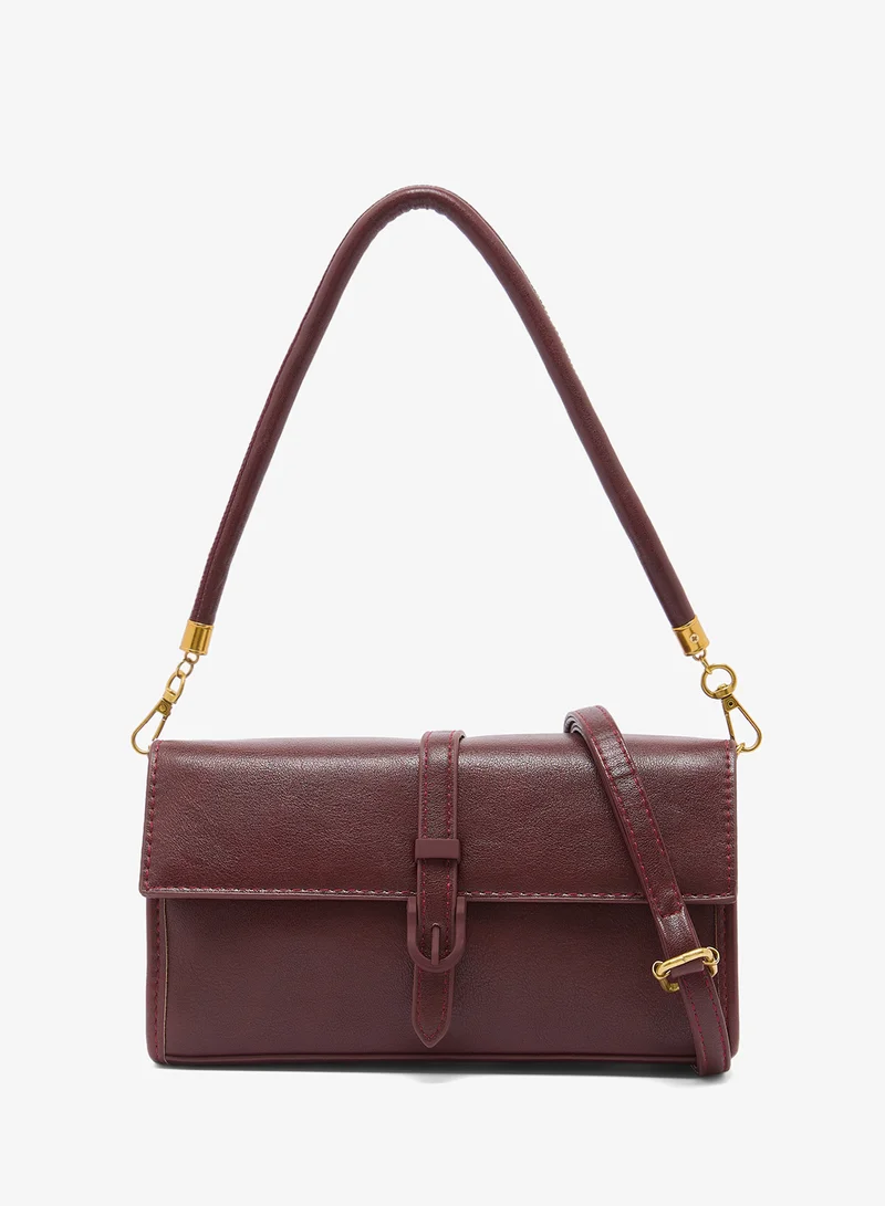 ايلا East-To-West Buckle Detail Shoulder Bag